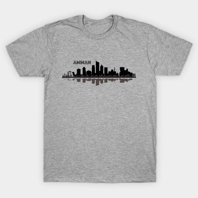 Amman Skyline T-Shirt by Bododobird